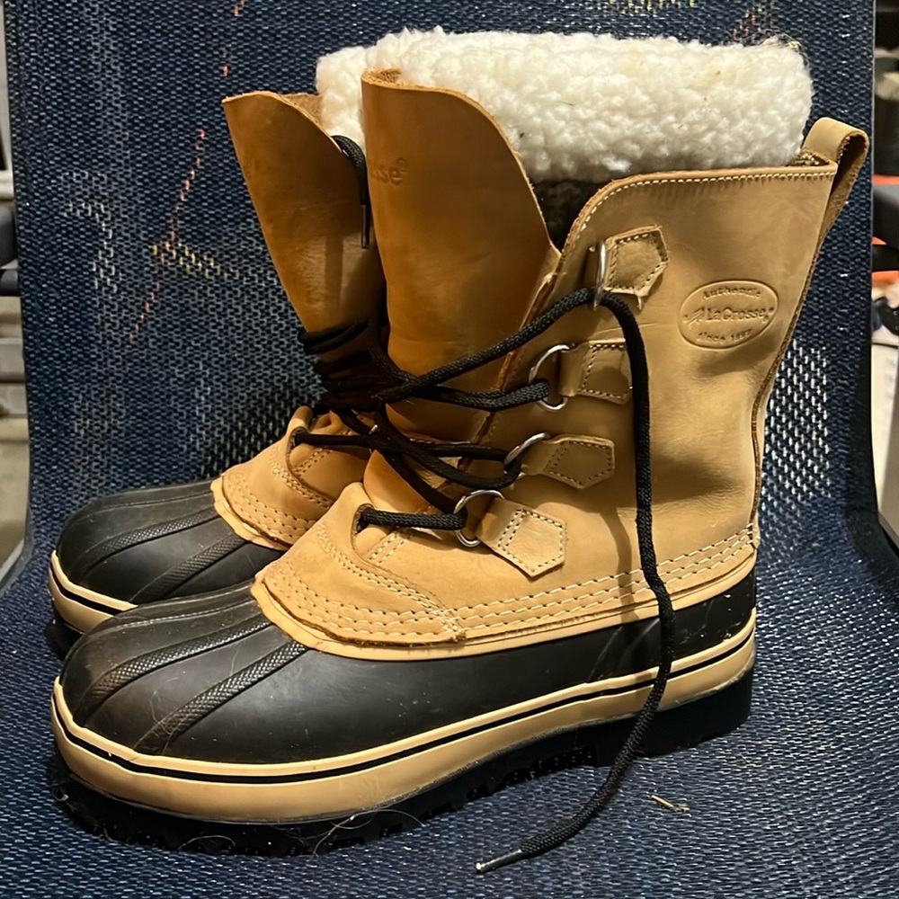 LaCrosse Ridgetop 11" Boots Mens Size 9 Rubber/Leather Insulated